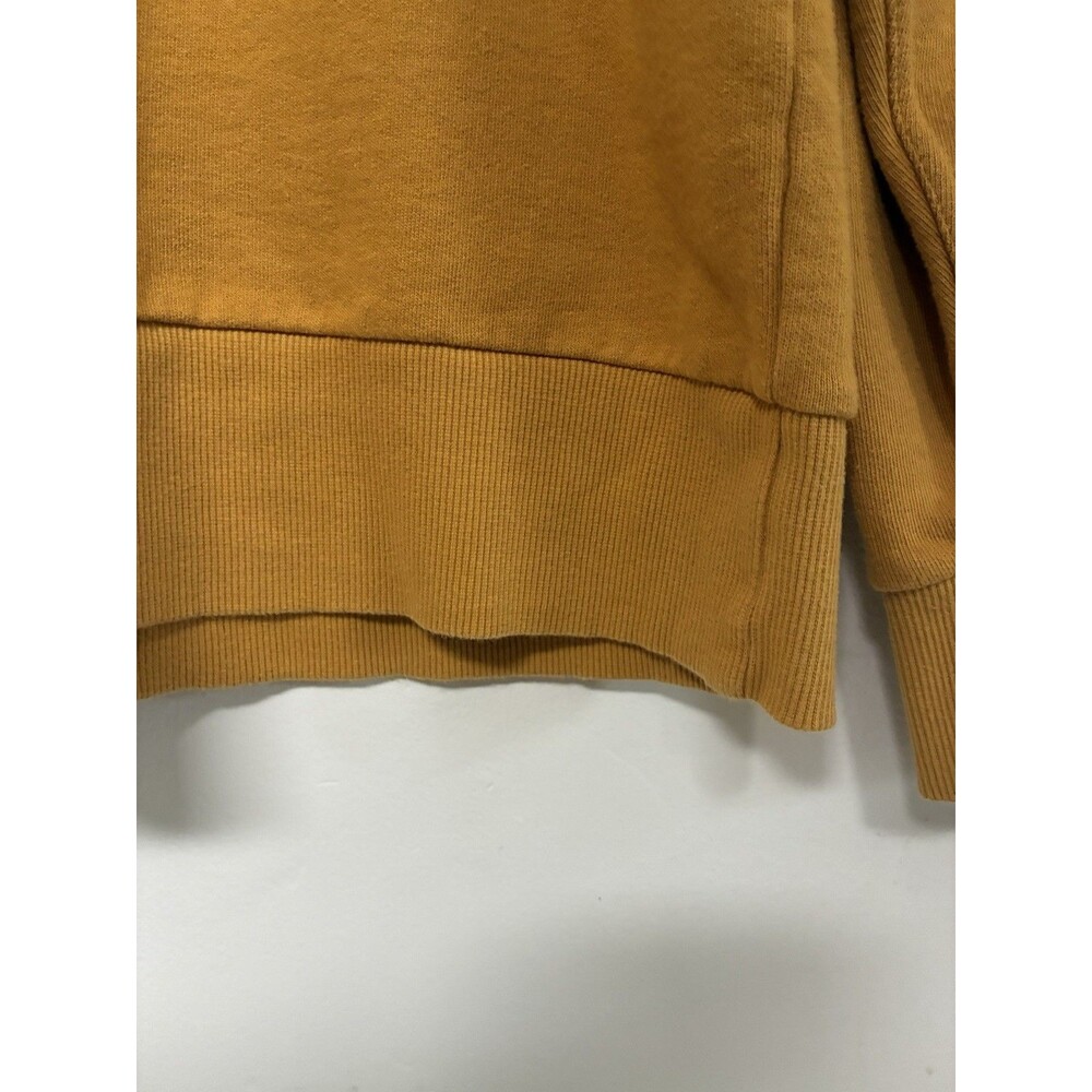 Pact Organic Cotton Sweatshirt Mustard Yellow Size Large Crew Neck Over Sized - Picture 5 of 12
